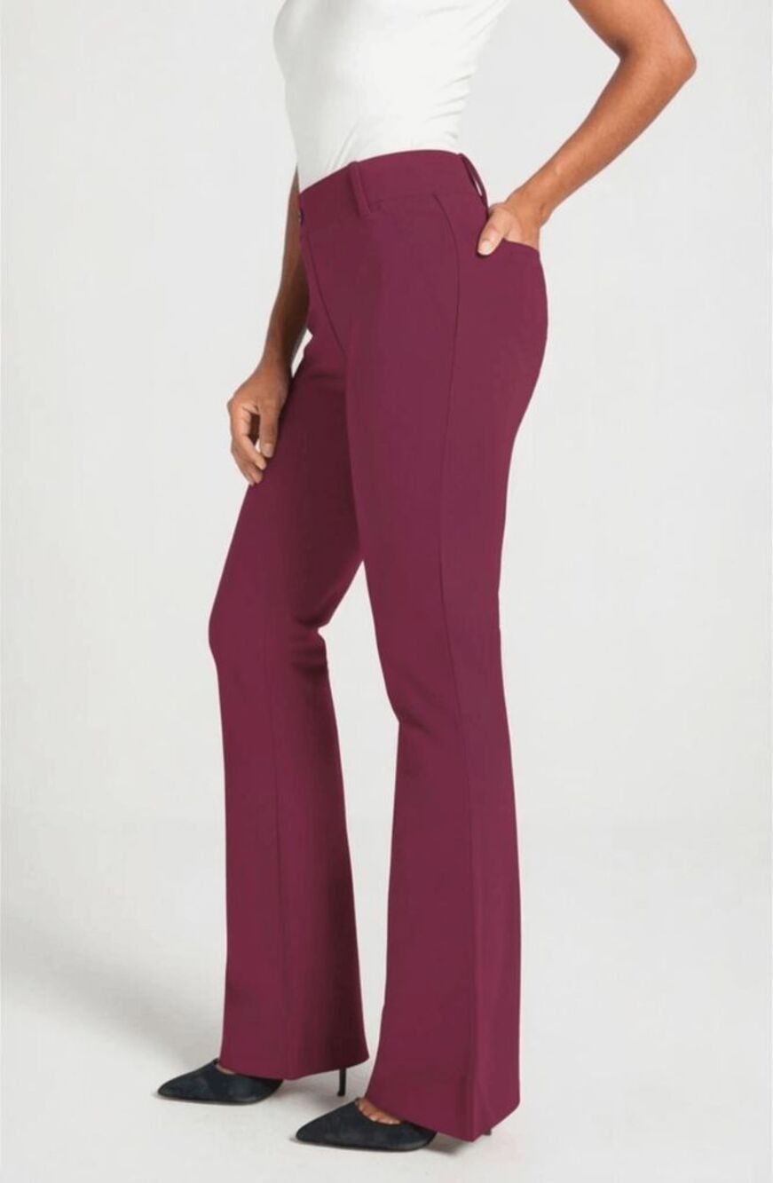 New Betabrand Fig Jam Bootcut Two Pocket Dress Pant Yoga Pants Large